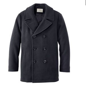 L.L. Bean Men’s Navy Wool Peacoat
